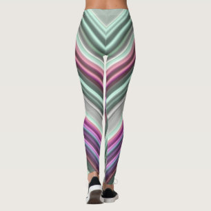 Leggings ~ roze groen ~ Origineel