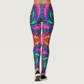 Leggings ~ roze paars goud ~ Origineel (Achterkant)