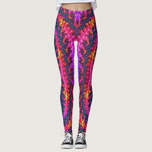 Leggings ~ roze paars goud ~ Origineel (Voorkant)
