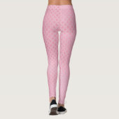 Leggings roze schaalpatroon (Achterkant)