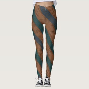 Leggings Ruban à vagues Parang - Motif Batik