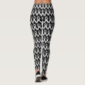 Leggings Ruban blanc - conscience de cancer de poumon (Dos)