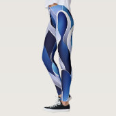 Leggings Ruban bleu et blanc (Gauche)