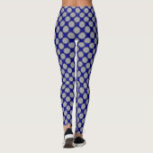 Leggings Ruban de fleurs grises par Kenneth Yoncich (Dos)