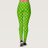 Leggings Ruban de fleurs vert de chaux par Kenneth Yoncich (Dos)