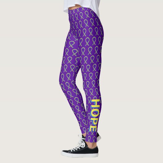 Leggings Ruban de sensibilisation au cancer de la vessie Le (Gauche)