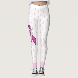 Leggings Ruban de Sensibilisation au Cancer du Sei