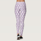 Leggings Ruban de sensibilisation au violet et à la bourgog (Dos)