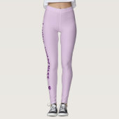Leggings Ruban de sensibilisation Lupus pourpre (Devant)