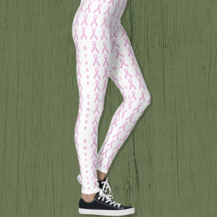 Leggings Ruban de sensibilisation rose