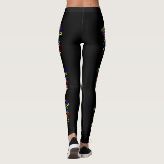 Leggings Ruban Puzzle avec ailes (Dos)
