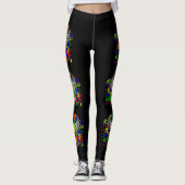 Leggings Ruban Puzzle avec ailes (Devant)