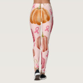 Leggings Ruban rose Halloween cancer du sein rose (Dos)