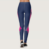 Leggings Ruban rose Personnaliser 2 Cancer du sein Survivan (Dos)