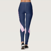 Leggings Ruban rose Personnaliser 2 Cancer du sein Survivan (Dos)
