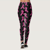 Leggings Ruban rose pour jambe féminine (Dos)