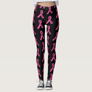 Leggings Ruban rose pour jambe féminine