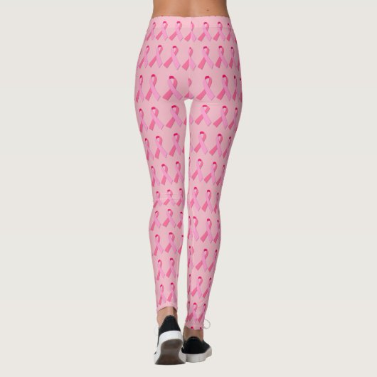 Leggings Ruban rose pour la conscience de cancer du sein (Dos)