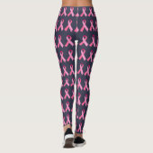 Leggings Ruban rose pour le minuit de conscience de cancer (Dos)
