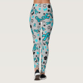 Leggings Ruban Turquoise Multi Print...POTS (Dos)