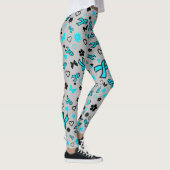 Leggings Ruban Turquoise Multi Print...POTS (Droite)