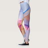 Leggings Rubans colorés abstraits ondoyants (Gauche)