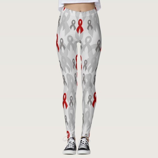 Leggings Rubans gris..Diabète (Devant)