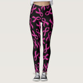 Leggings Rubans roses...Cancer du sein (Devant)