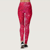 Leggings Ruby Red Parties scintillant Sparkbling Mode Yoga (Dos)