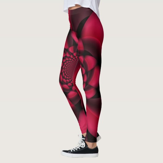 Leggings Ruby Red Petal noir (Gauche)