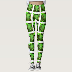 Leggings Ruche d'abeilles vertes