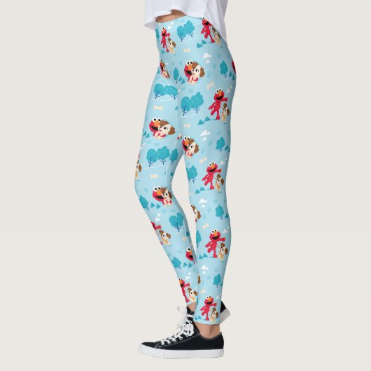 Leggings Rue Sésame | Motif Elmo & Tango (Gauche)