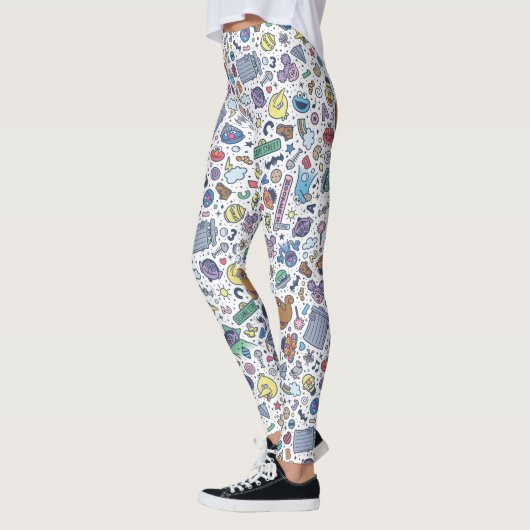 Leggings Rue Sésame | Sesame Pals DoodMotif (Gauche)