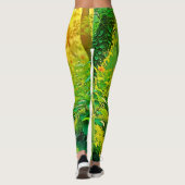 Leggings Ruisseau de forêt dorée Art paisible (Dos)