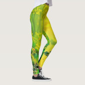 Leggings Ruisseau de forêt dorée Art paisible (Droite)