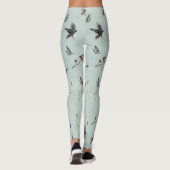Leggings Rune Algiz faite de branches et de corbeau (Dos)