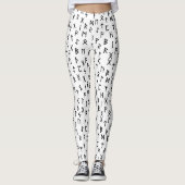 Leggings Runes Futhark anciens (Devant)