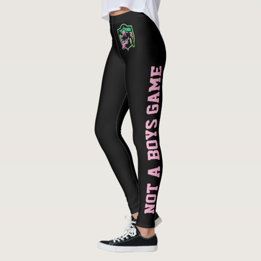 Leggings Running Back Girl Logo/ Not A Boys Game (Gauche)