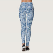 Leggings rural mer bleu (Dos)