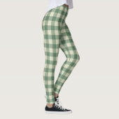 Leggings Russe Vert En vichy moderne Noël (Droite)