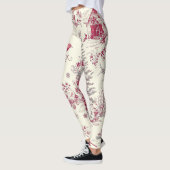 Leggings Rustic Bird et Poinsettia Motif de Noël (17) (Gauche)