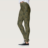 Leggings Rustic Botanical Face Line Pattern (2) (Gauche)