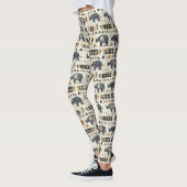 Leggings Rustic Rhino Tribal Pattern (1) (Gauche)