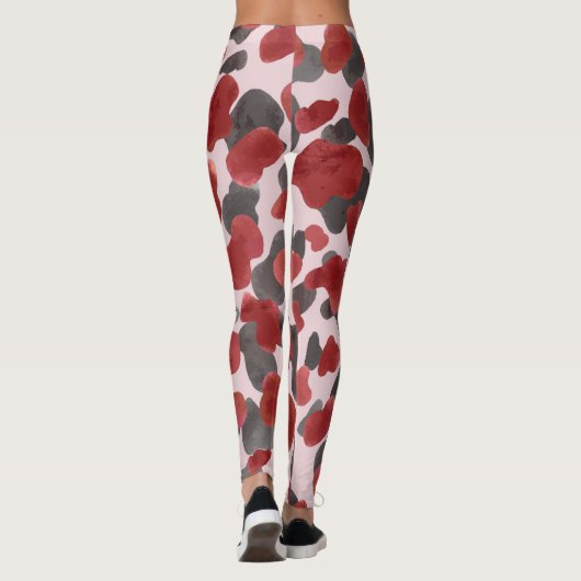 Leggings Rustic Watercolor Winter Animal Print (Dos)