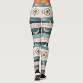 Leggings Rustique Céleste Rayure Lune Soleil Terreuse (10) (Dos)