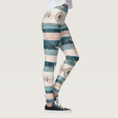 Leggings Rustique Céleste Rayure Lune Soleil Terreuse (10) (Droite)