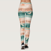 Leggings Rustique Céleste Rayure Lune Soleil Terreuse (8) (Dos)