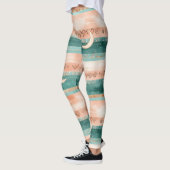 Leggings Rustique Céleste Rayure Lune Soleil Terreuse (8) (Gauche)