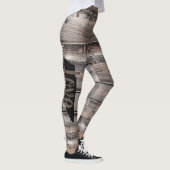 Leggings rustique chic TENNESSEE LOVE script sur bois de ba (Droite)