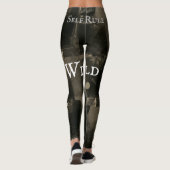 Leggings Rustique Urbain Wild Black Gris mode (Dos)